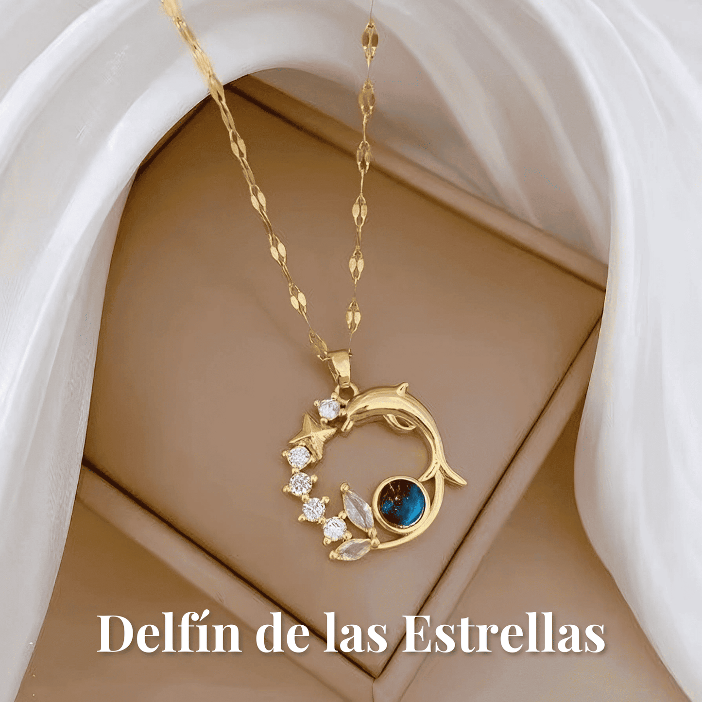 Collares de Acero Inoxidable Bañado en Oro de 18K